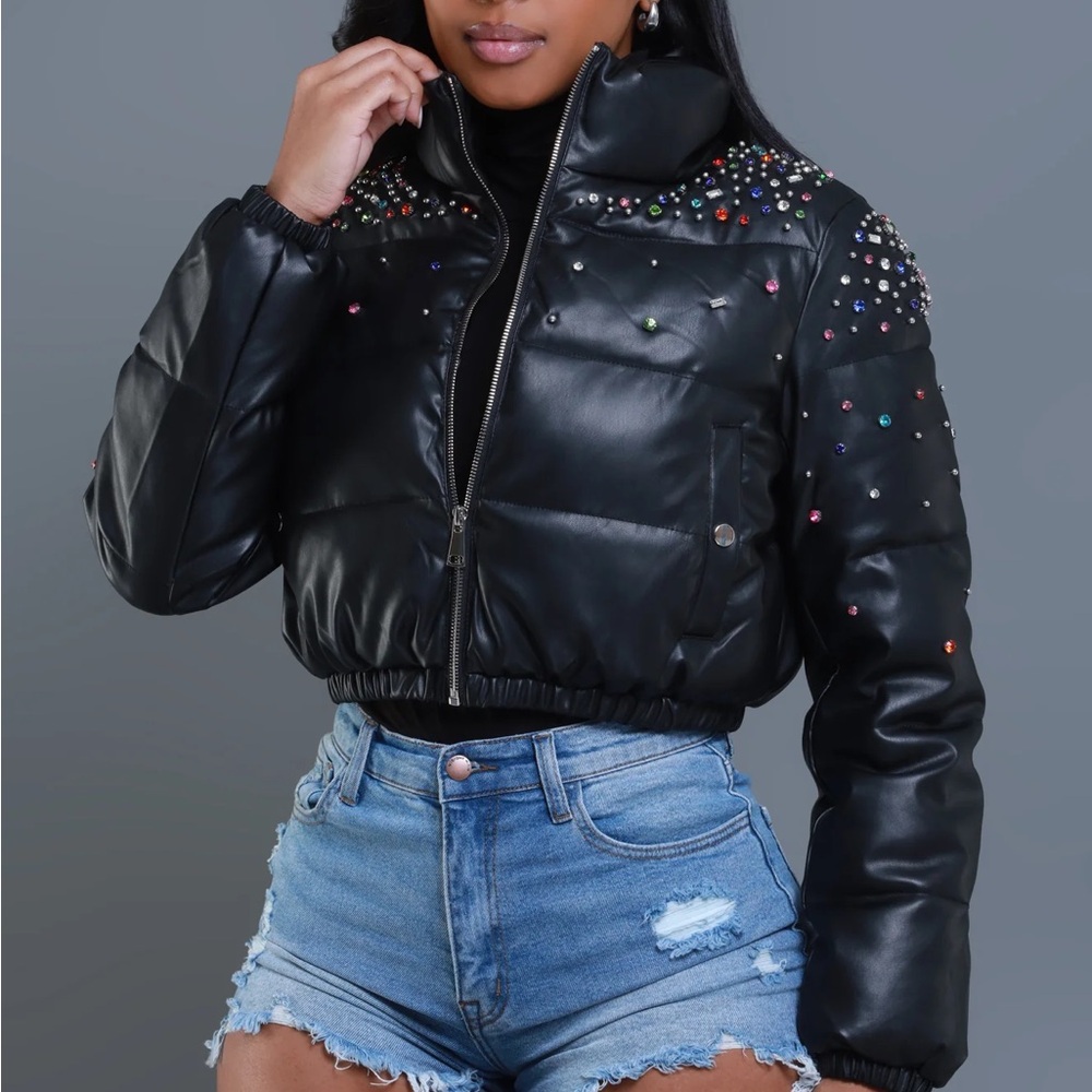 Embellished Black Women's Jacket